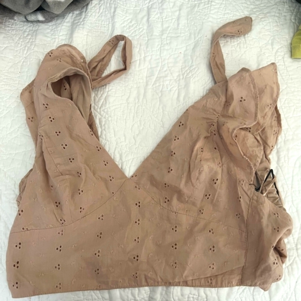 🌜Japna back tie crop top